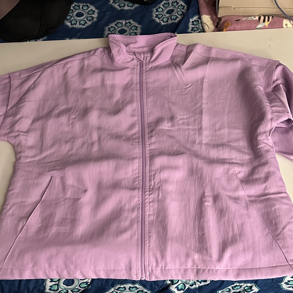 Winks Women's Light Purple Scrub Jacket
